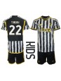 Juventus Timothy Weah #22 Domácí dres pro děti 2023-24 Krátký Rukáv (+ trenýrky)